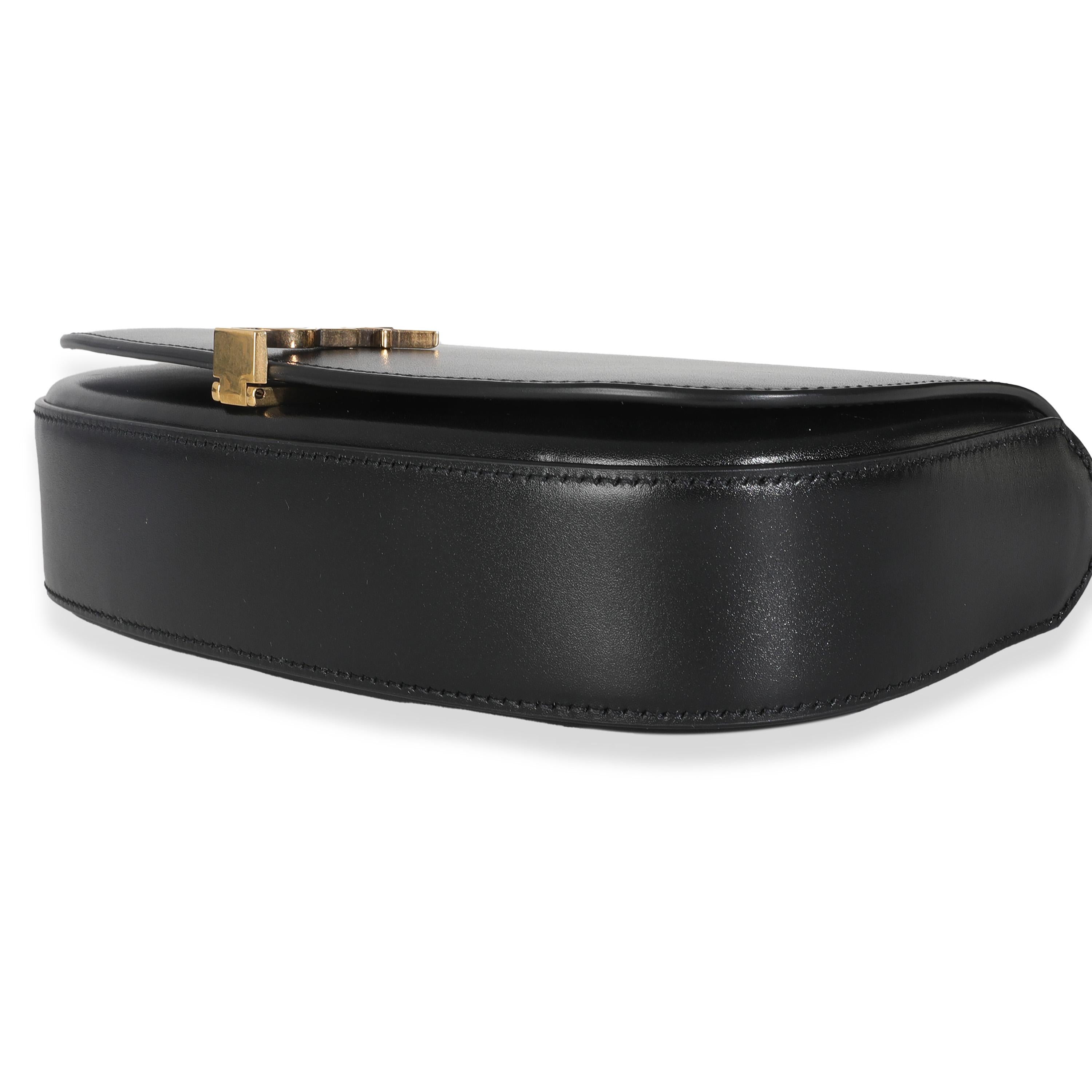 Saint Laurent Black Box Calfskin Mini Voltaire For Sale 1
