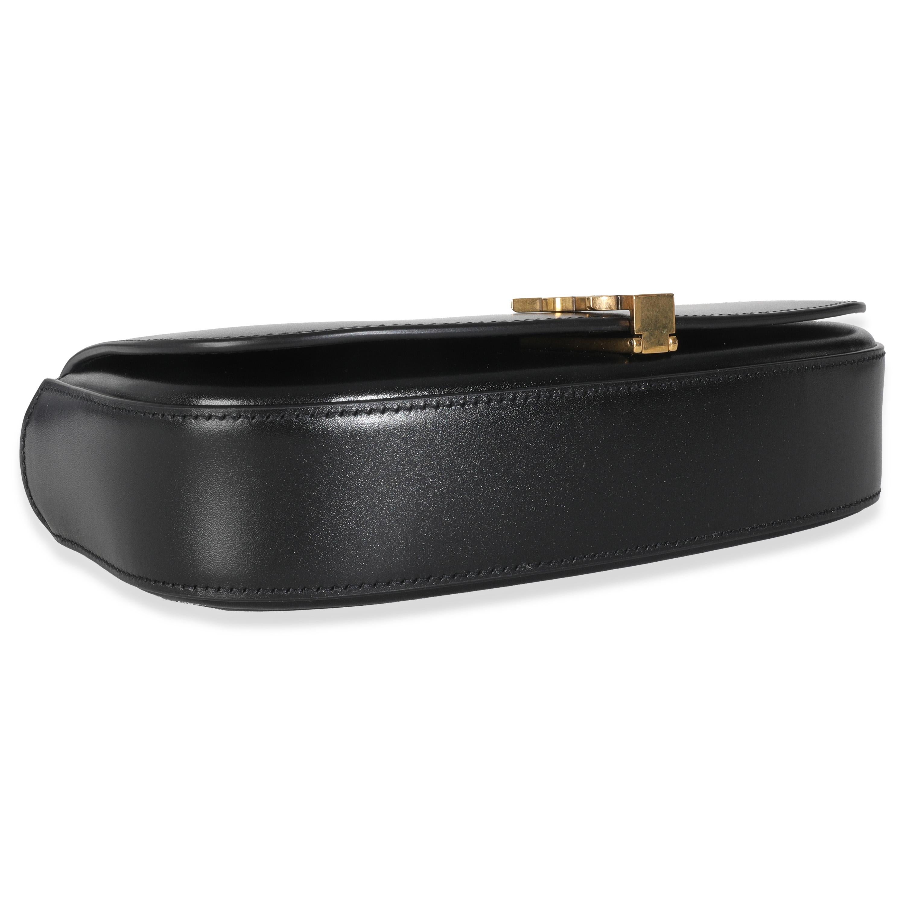 Saint Laurent Black Box Calfskin Mini Voltaire For Sale 3
