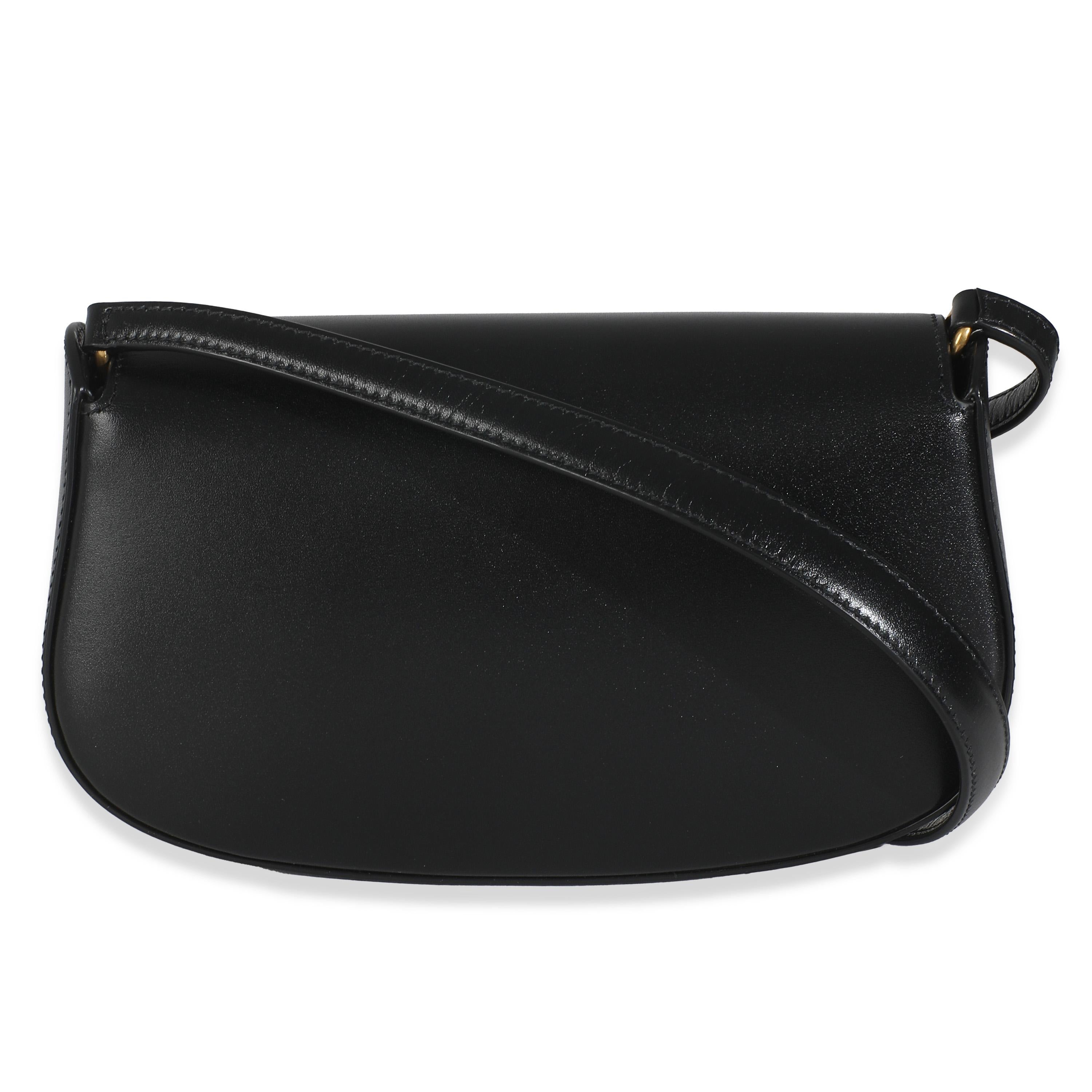 Saint Laurent Scatola nera in pelle di vitello Mini Voltaire in vendita 3