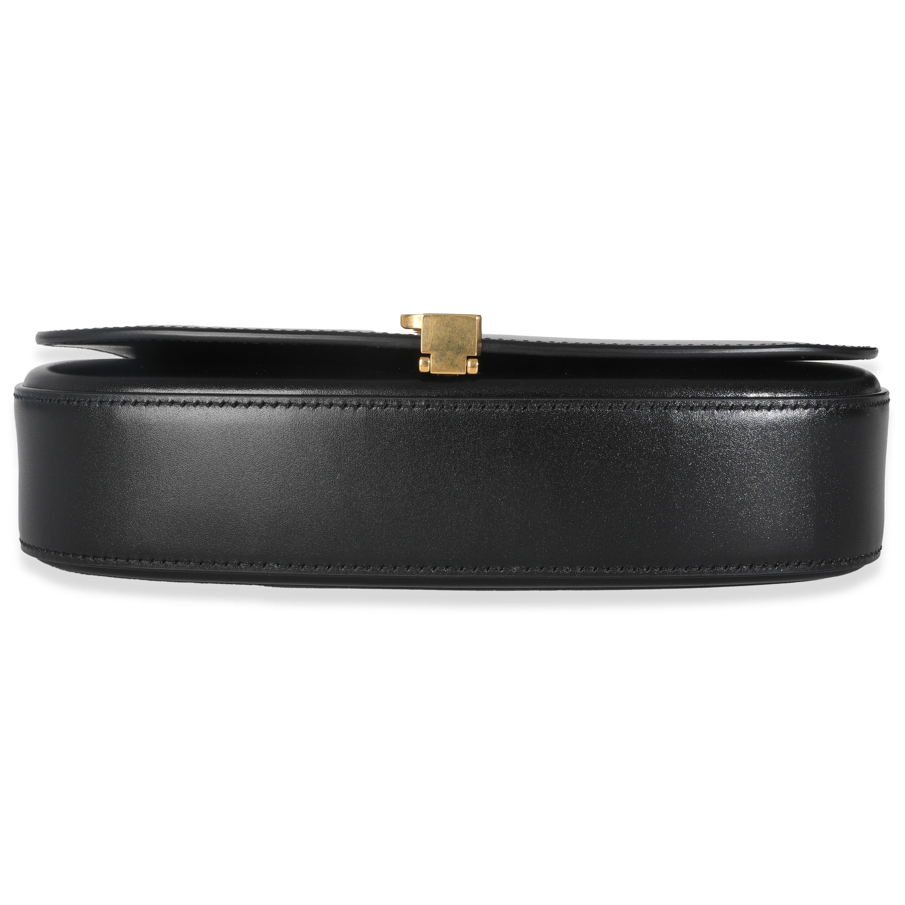 Saint Laurent Black Box Calfskin Mini Voltaire For Sale 4