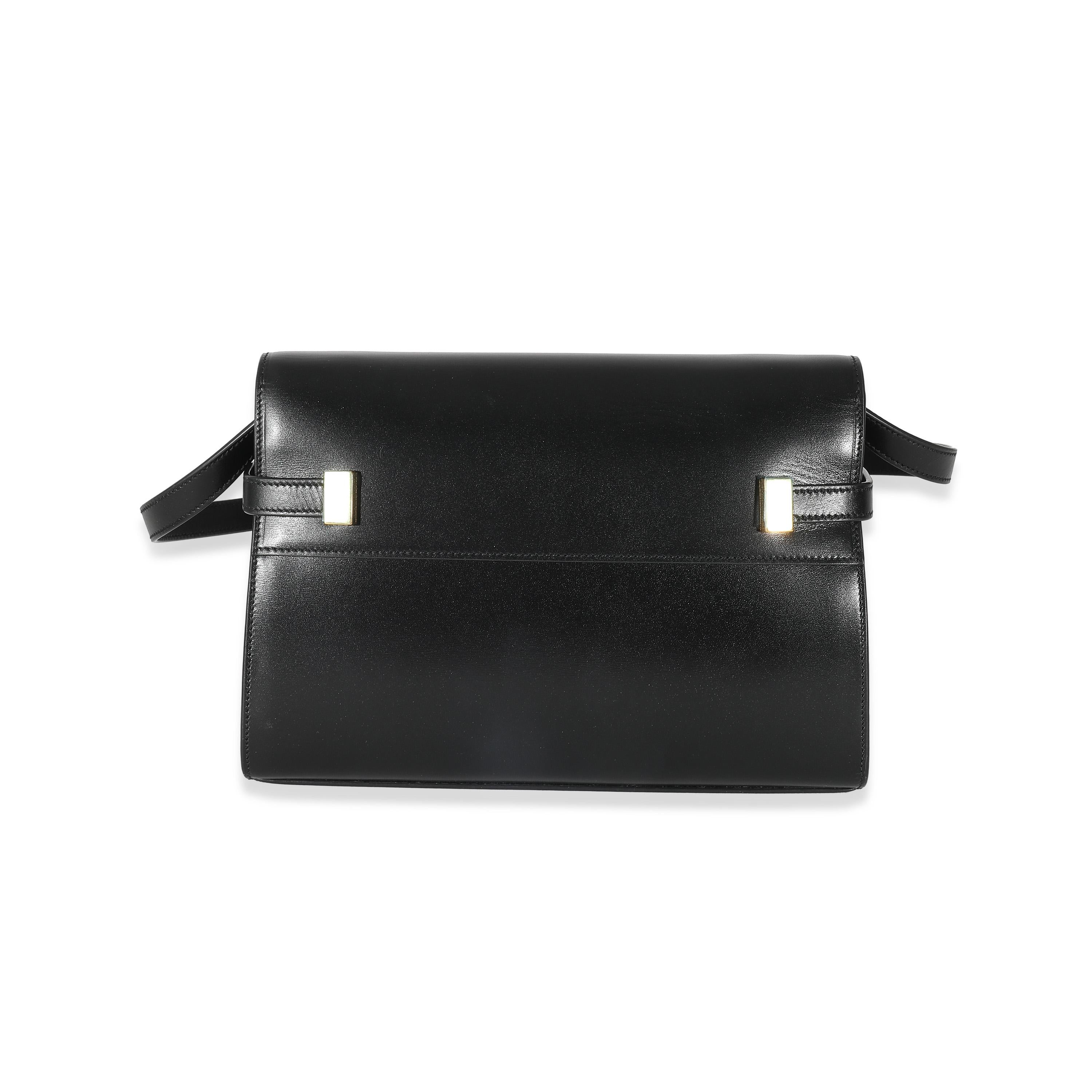 Saint Laurent Black Box Leather Small Manhattan Bag 3