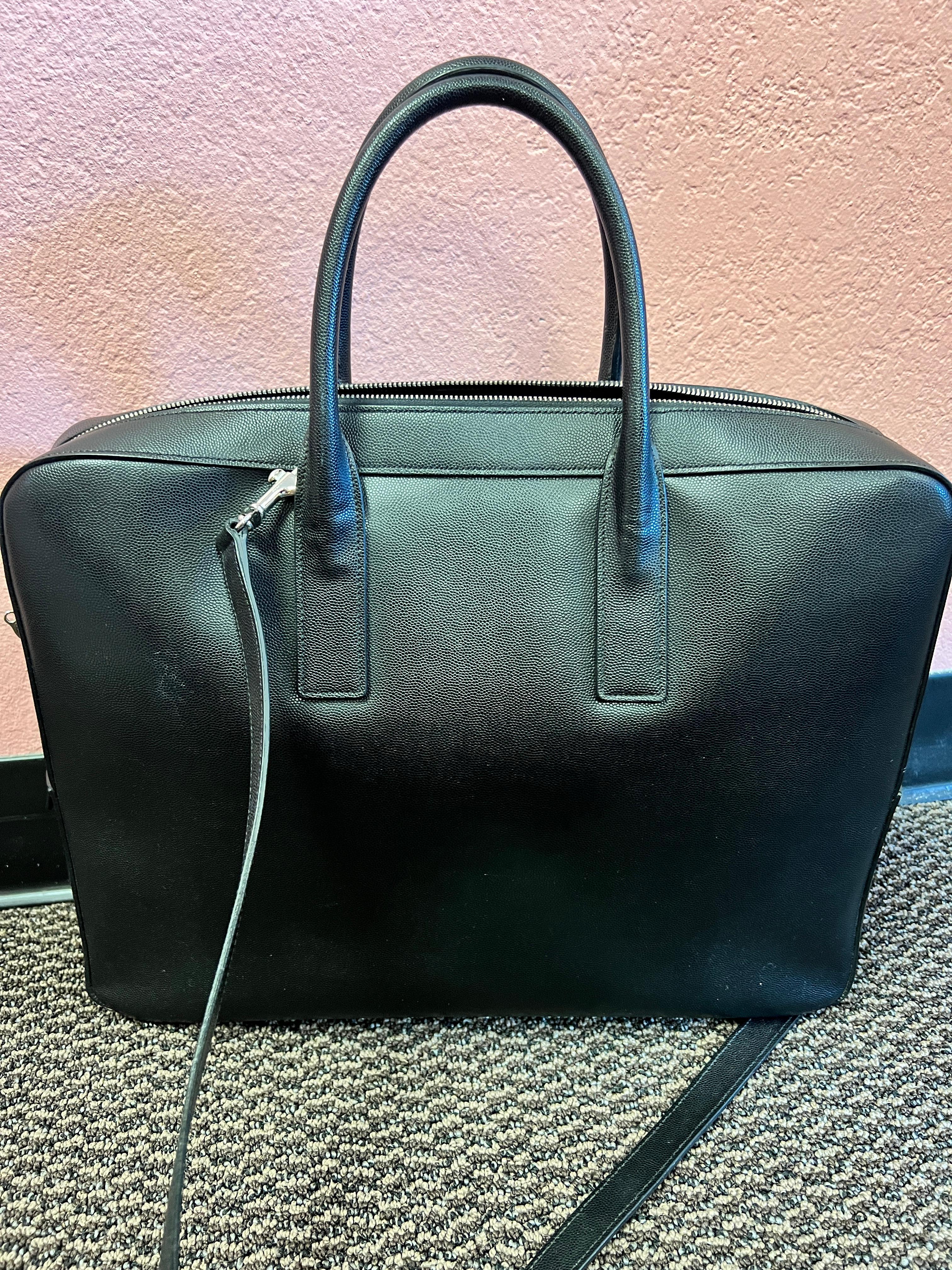 Women's or Men's Saint Laurent Black Briefcase For Sale
