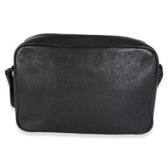 Saint Laurent Black Calfskin Monogram Lou Camera Bag