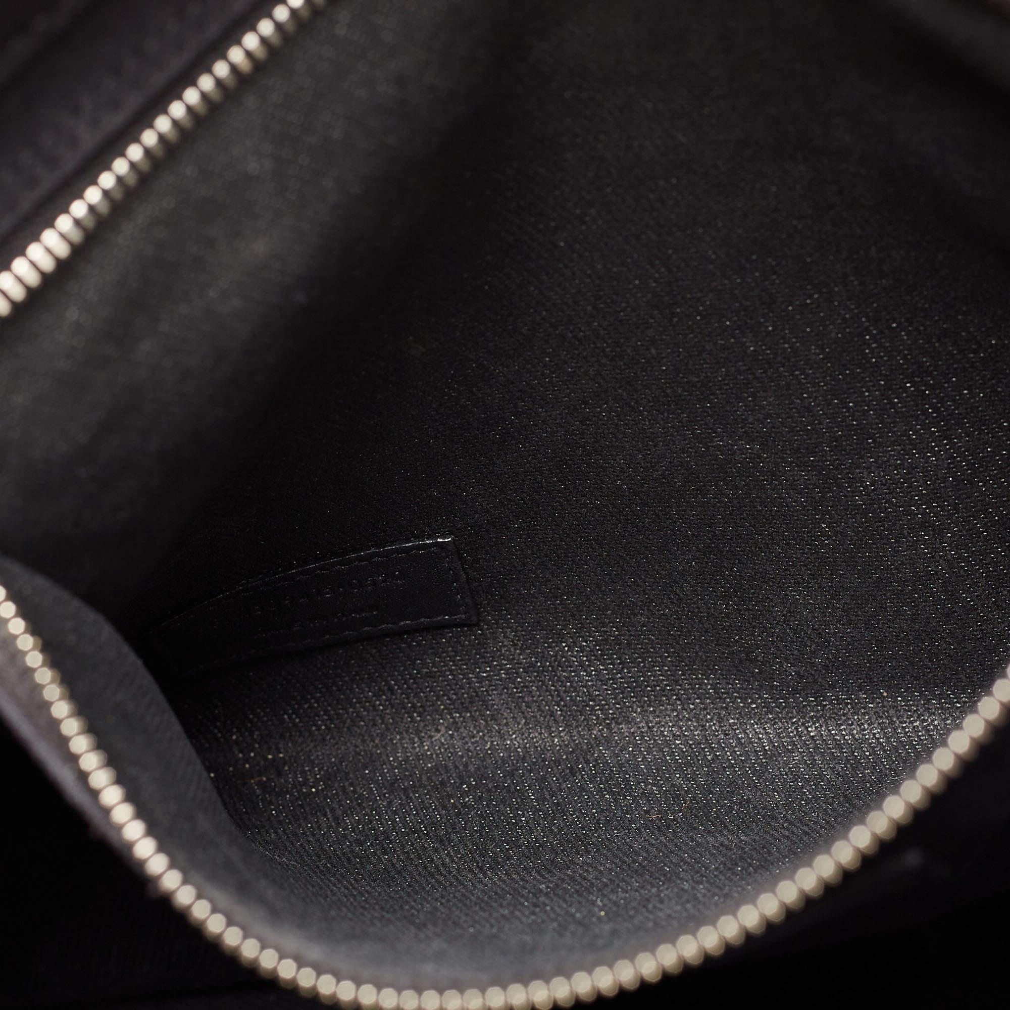 Saint Laurent Black Canvas and Leather Large Rive Gauche Shopper Tote 4