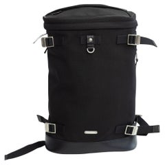 Saint Laurent Rivington Race Rucksack aus schwarzem Segeltuch