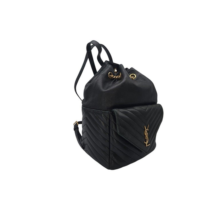 joe mini ysl lambskin backpack Saint Laurent Matelasse Monogram Black 1908773 FASHIONPHILE Made in Italy Saint Laurent - Mini Joe