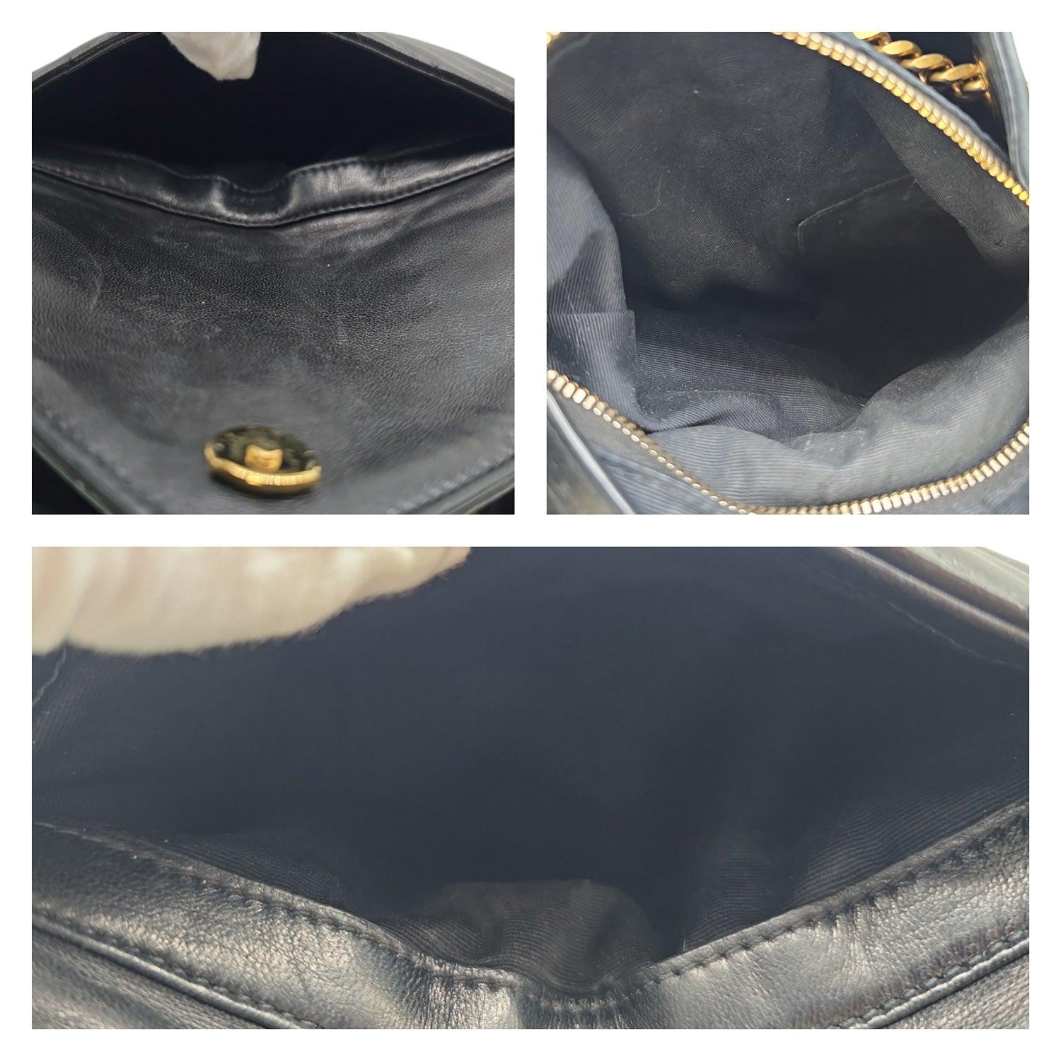 Saint Laurent - Sac à dos Joe en cuir d'agneau matelassé à chevrons noirs en vente 3