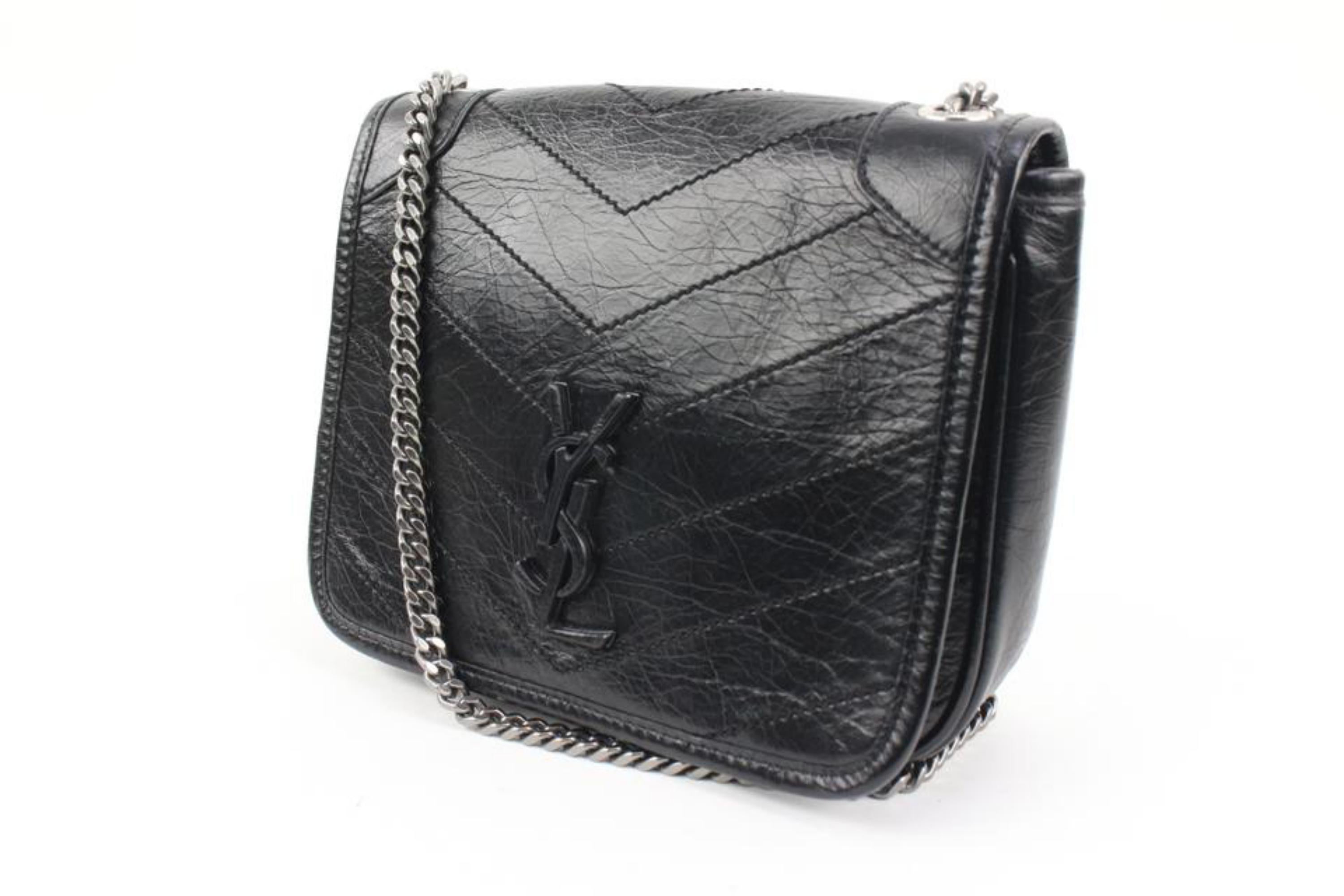 SAINT LAURENT YSL Niki Mini bag Black Leather ref.405859 - Joli Closet