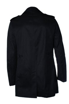 Saint Laurent, black cotton mix trench coat 2019