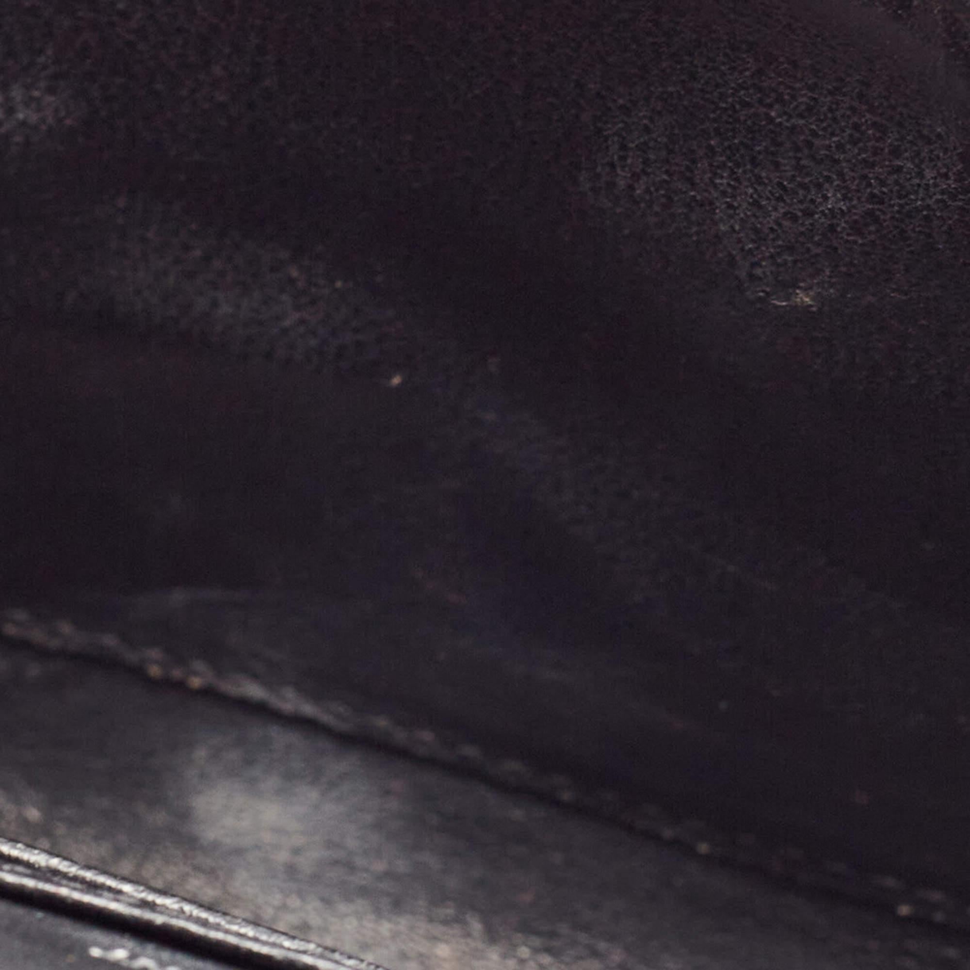 Saint Laurent Black Croc Embossed Leather Kate Belt Bag 4