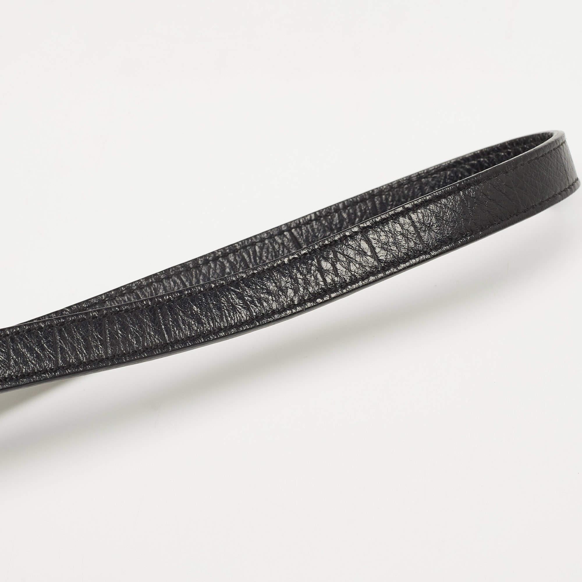 Saint Laurent Black Croc Embossed Leather Nano Classic Sac De Jour Tote 10