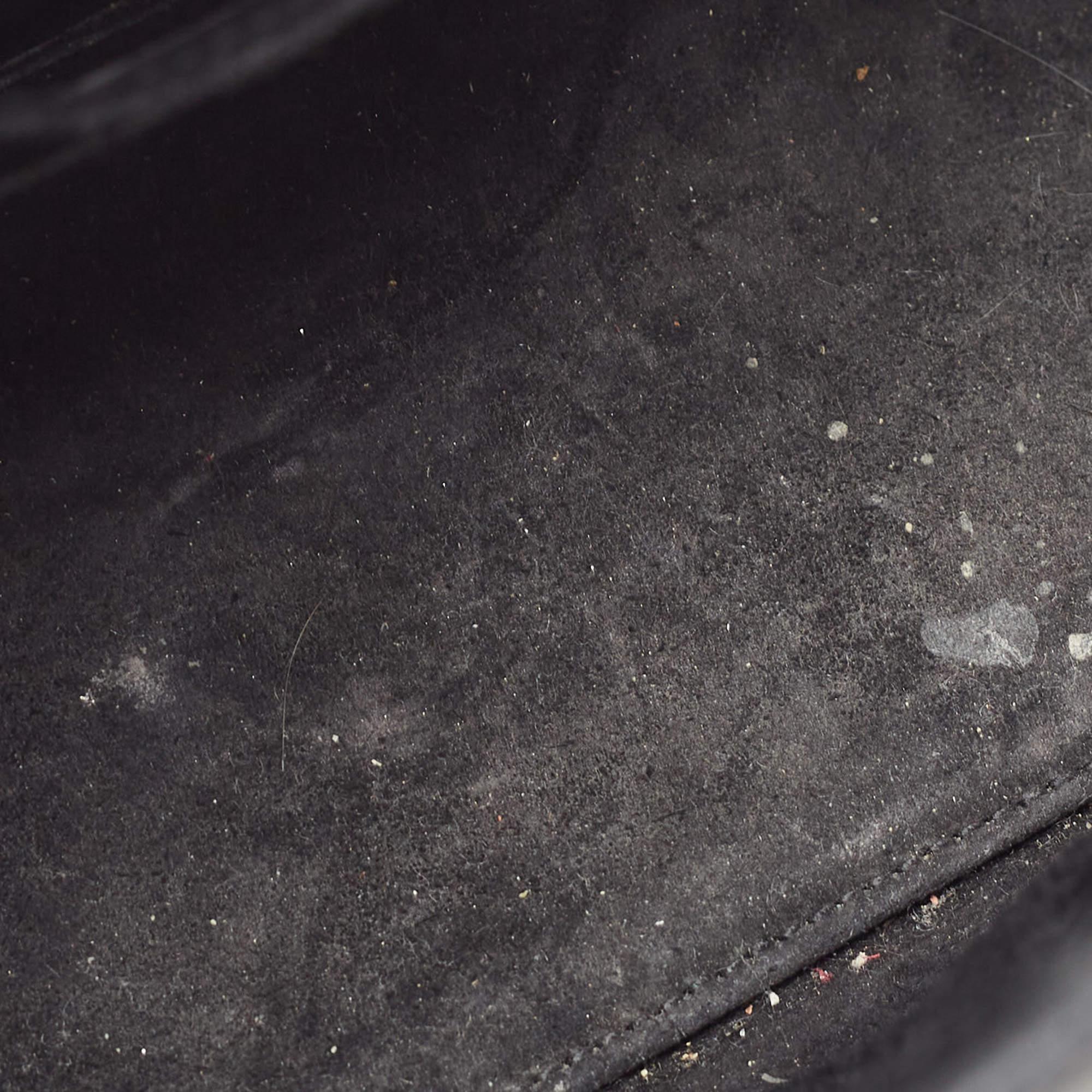 Saint Laurent Black Croc Embossed Leather Nano Classic Sac De Jour Tote 3