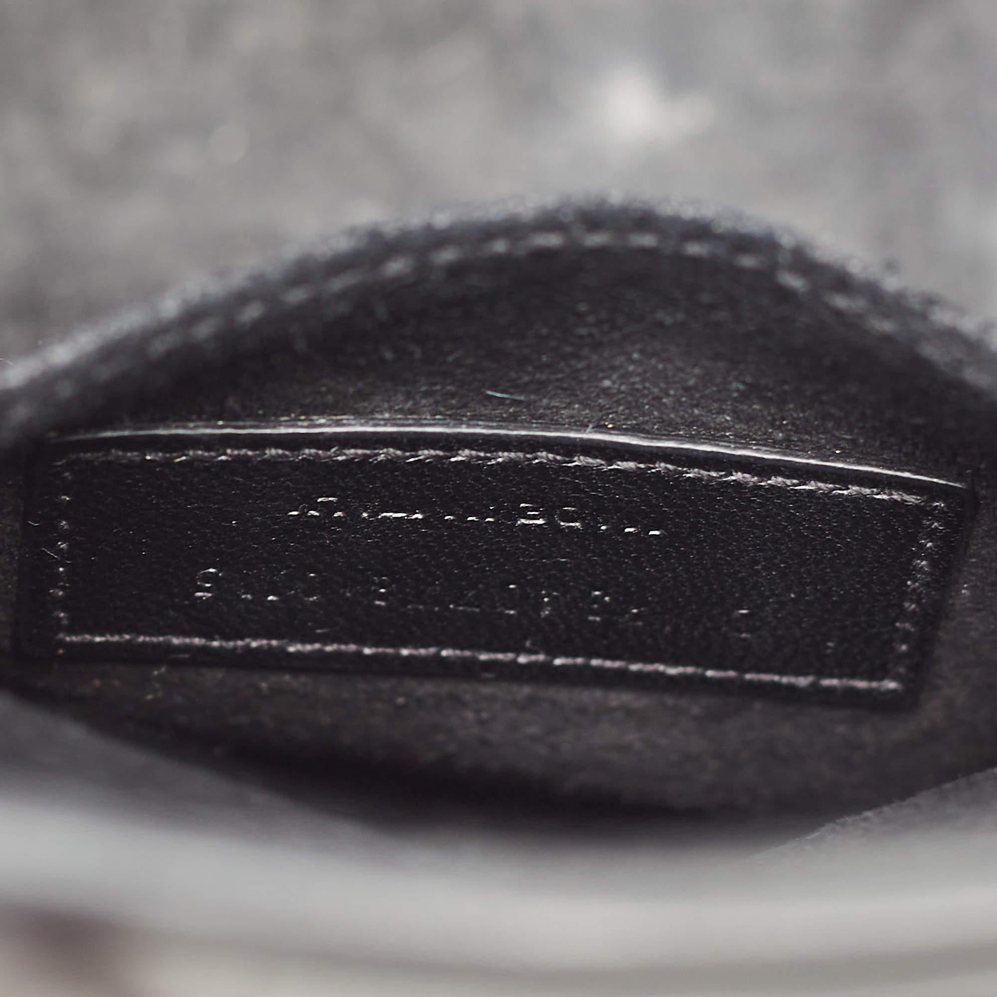 Saint Laurent Black Croc Embossed Leather Nano Classic Sac De Jour Tote 5