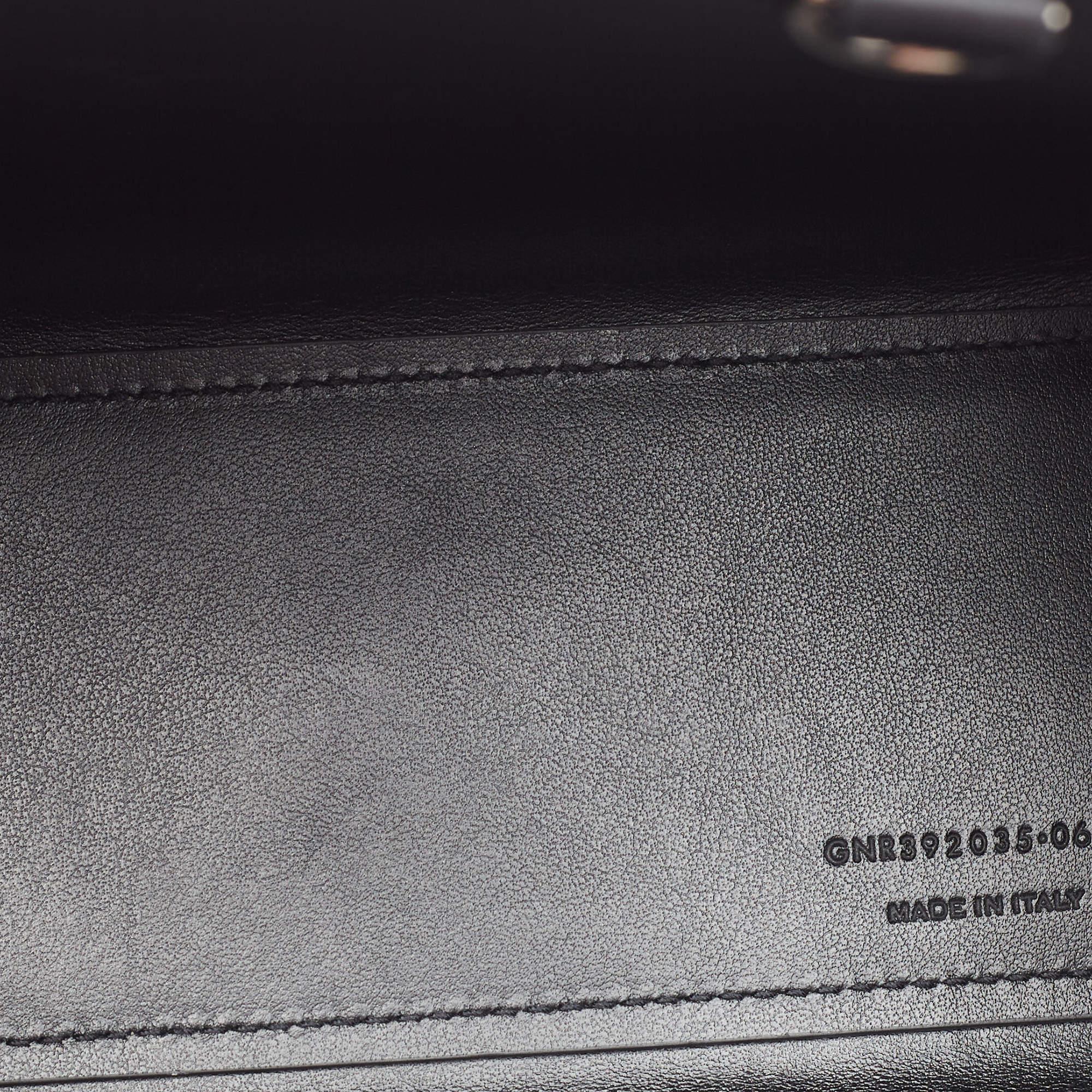 Saint Laurent Black Croc Embossed Leather Nano Classic Sac De Jour Tote 5
