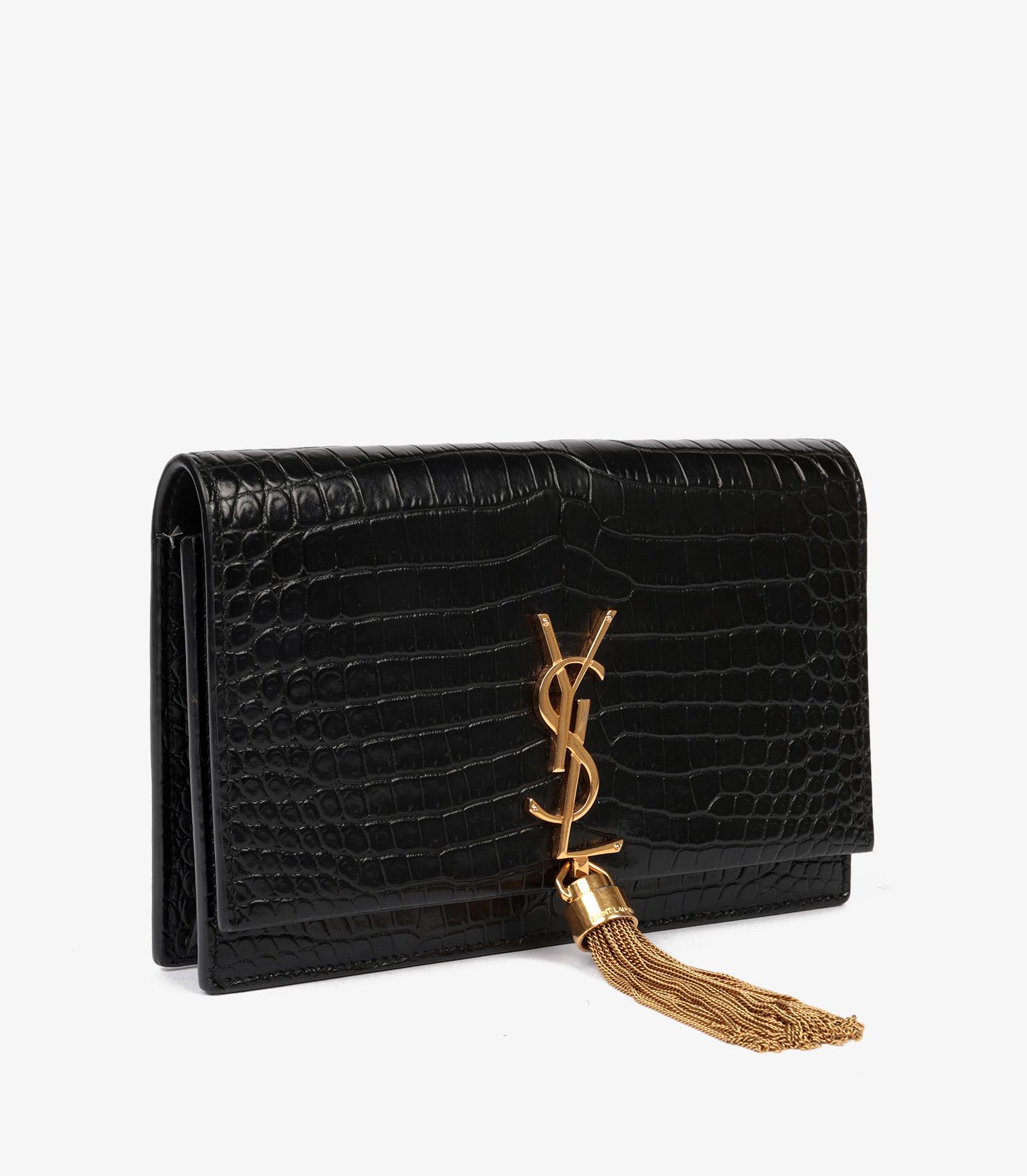 Saint Laurent Black Crocodile Embossed Calfskin Leather Kate Wallet-on-Chain WOC

Product Details
Xupes Ref: HB5739
Brand: Saint Laurent
Model: Kate Wallet-on-Chain
Type: Shoulder, Crossbody
Serial Number: GUE452159-1118
Age: 2018
RRP:
