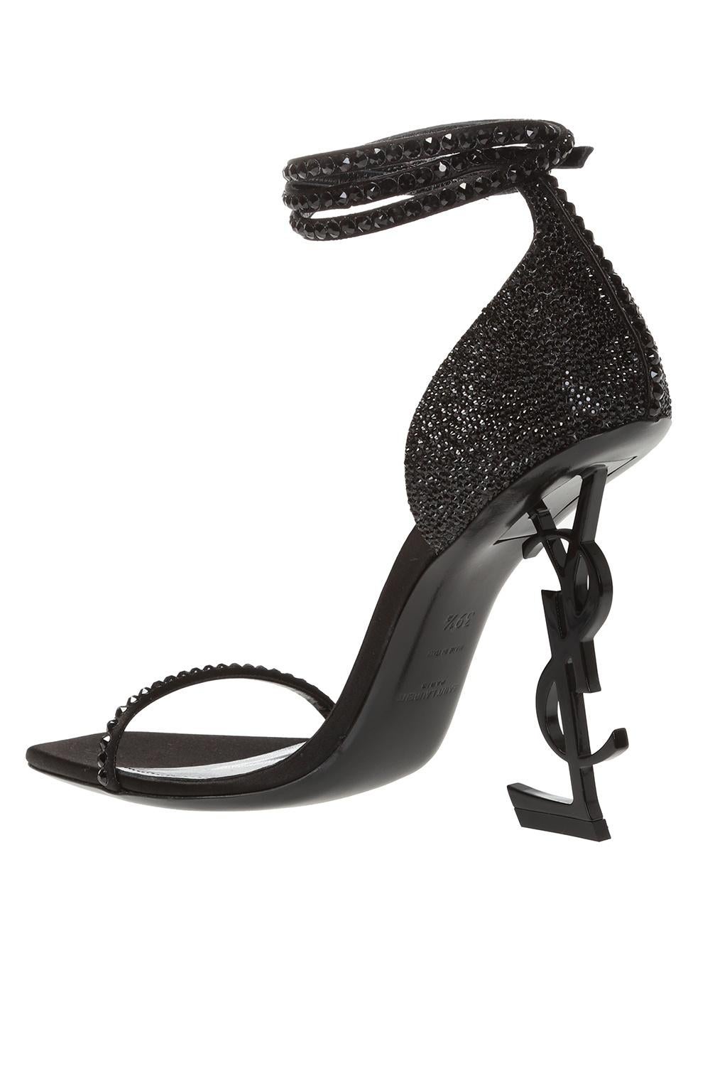 black heels embellished