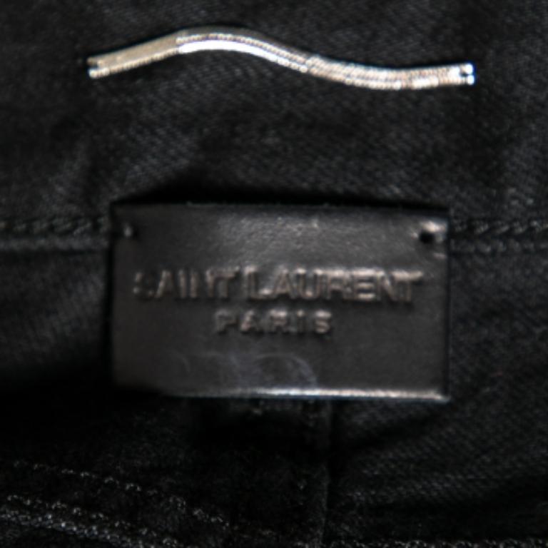 Saint Laurent Schwarze Denim-Shorts aus Denim M Herren im Angebot