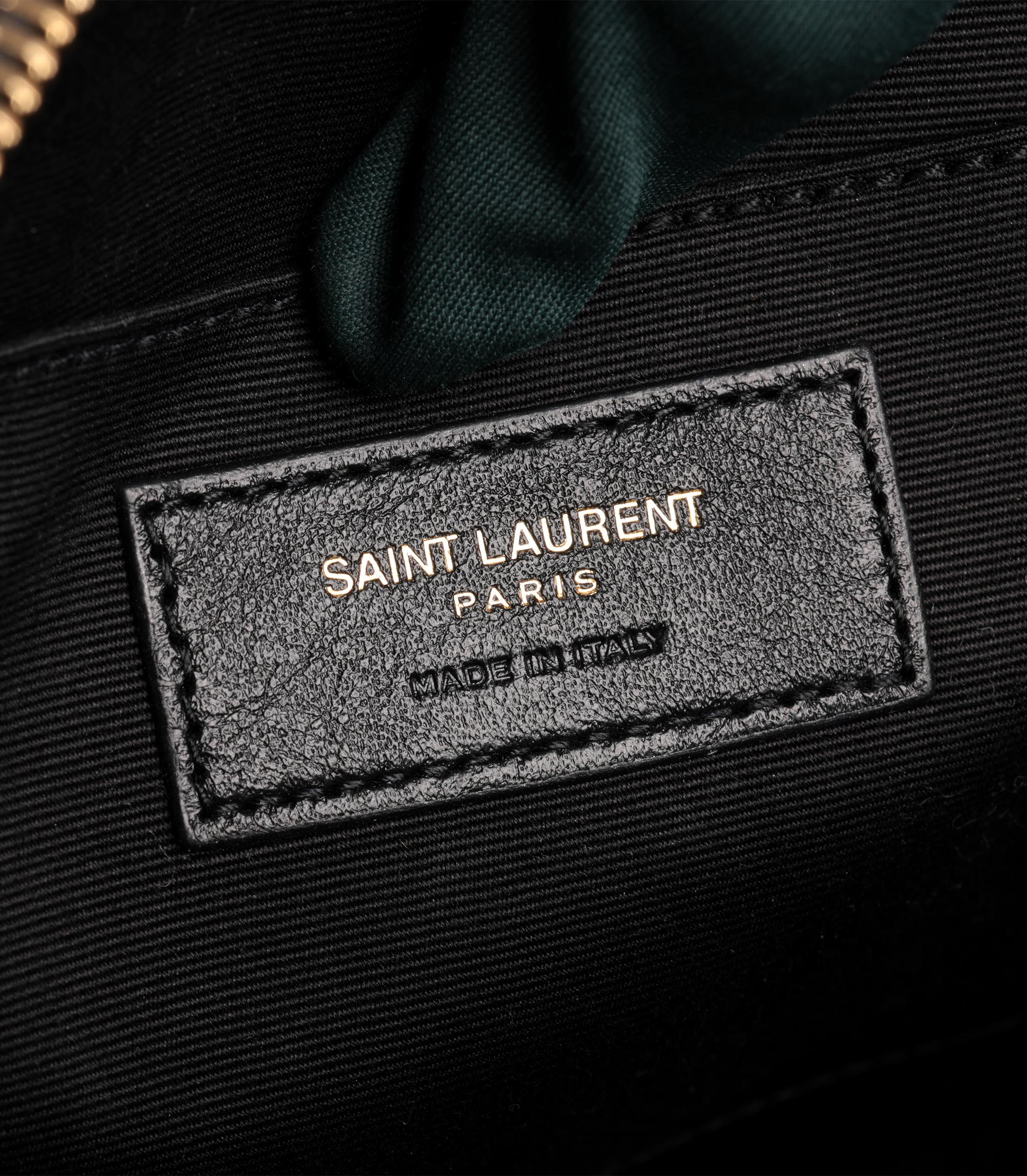 Saint Laurent Bolso Cámara Lou Negro Piel de becerro imitación cocodrilo charol 2