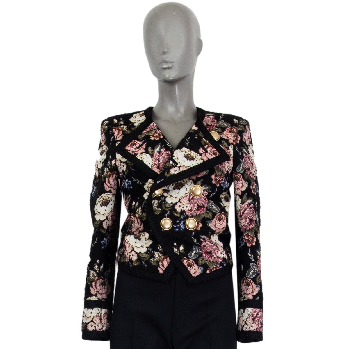 floral jacquard jacket