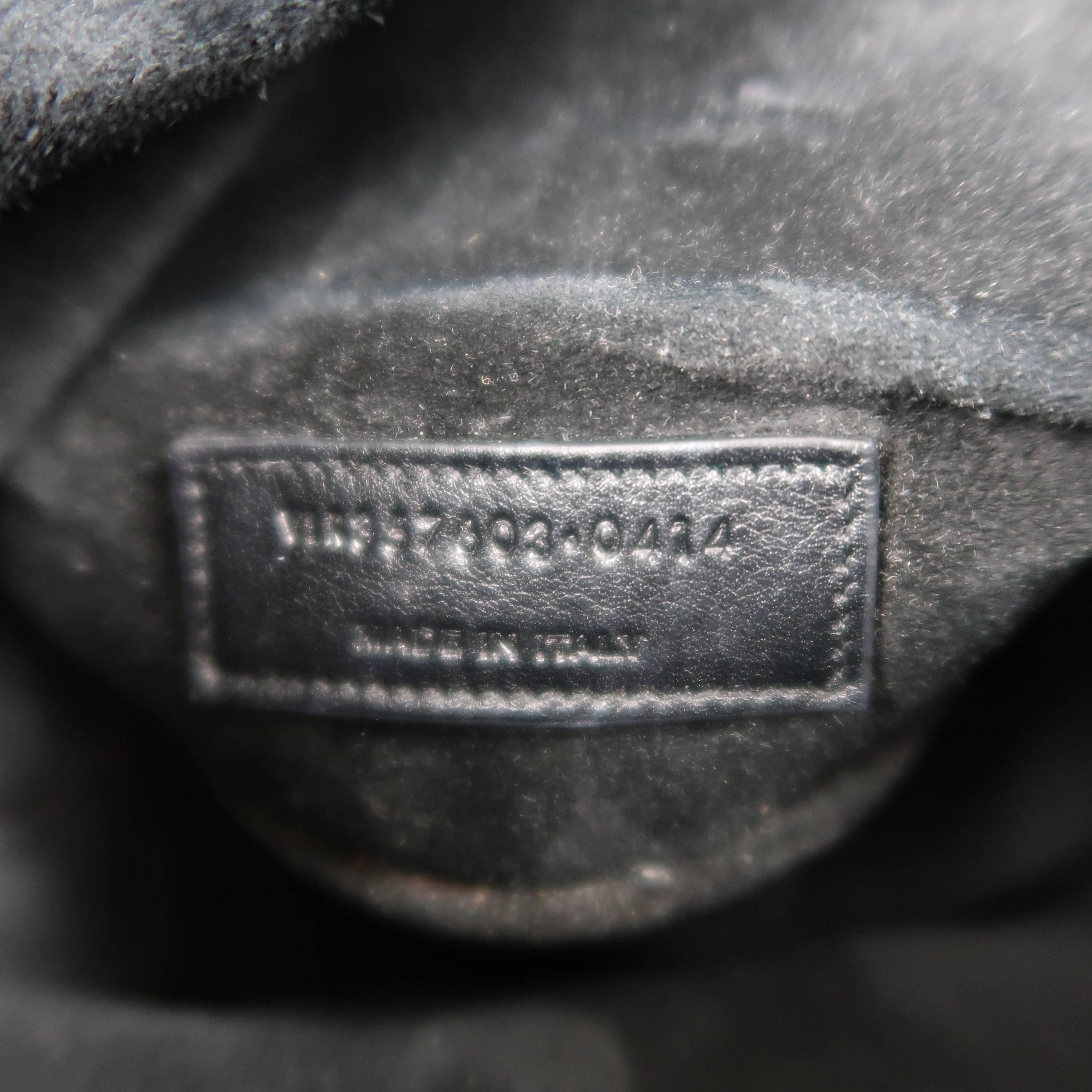 SAINT LAURENT Bucket Bag - Black Fringe Leather Emmanuelle Cross Body Handbag 11