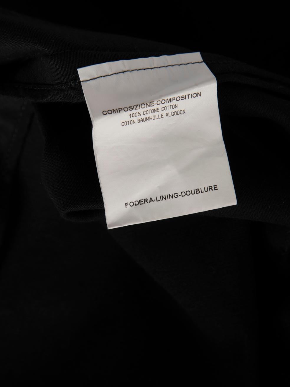 Saint Laurent Black Gold Buttoned A-Line Skirt Size XL For Sale 1