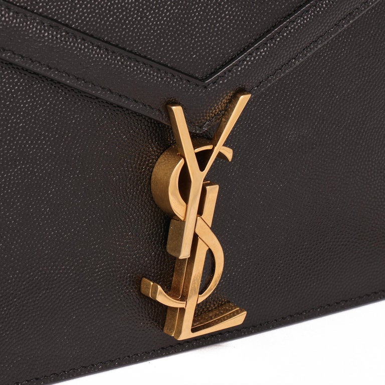 New Saint Laurent Monogram Medium Cassandra YSL Black Leather Handbag  532750 