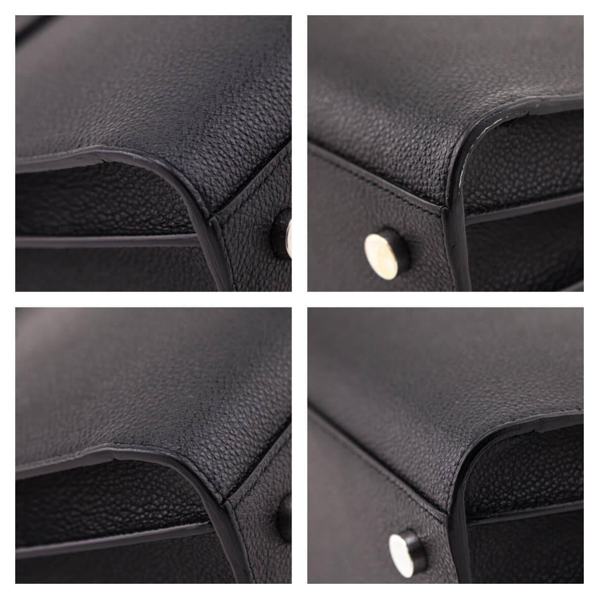 Saint Laurent Black Grained Calfskin Sac de Jour Baby For Sale 6