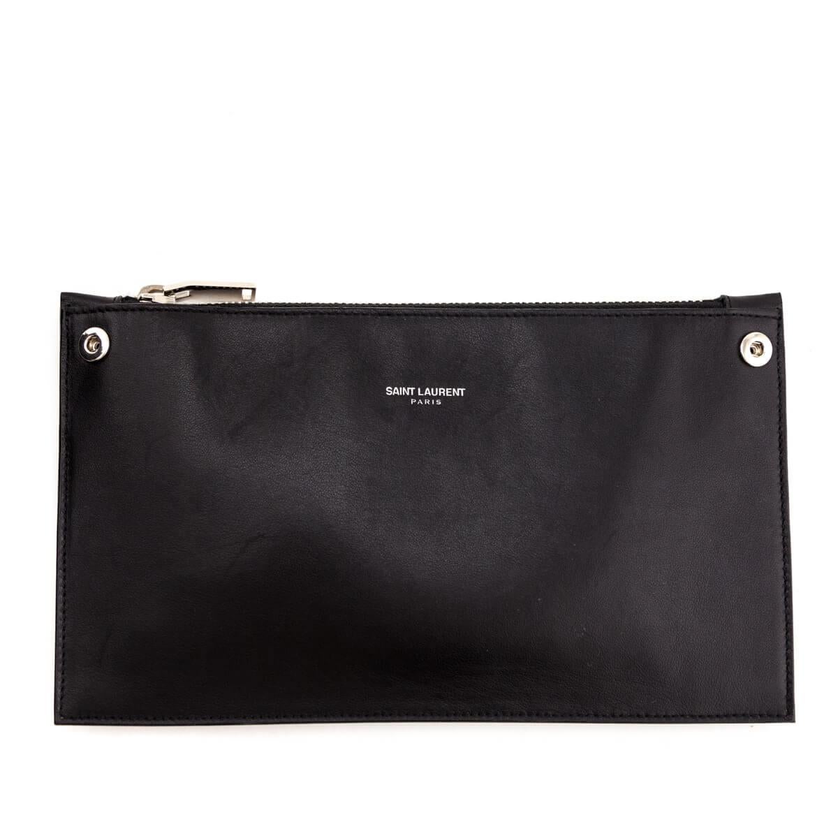 Saint Laurent Black Grained Calfskin Sac de Jour Baby For Sale 7