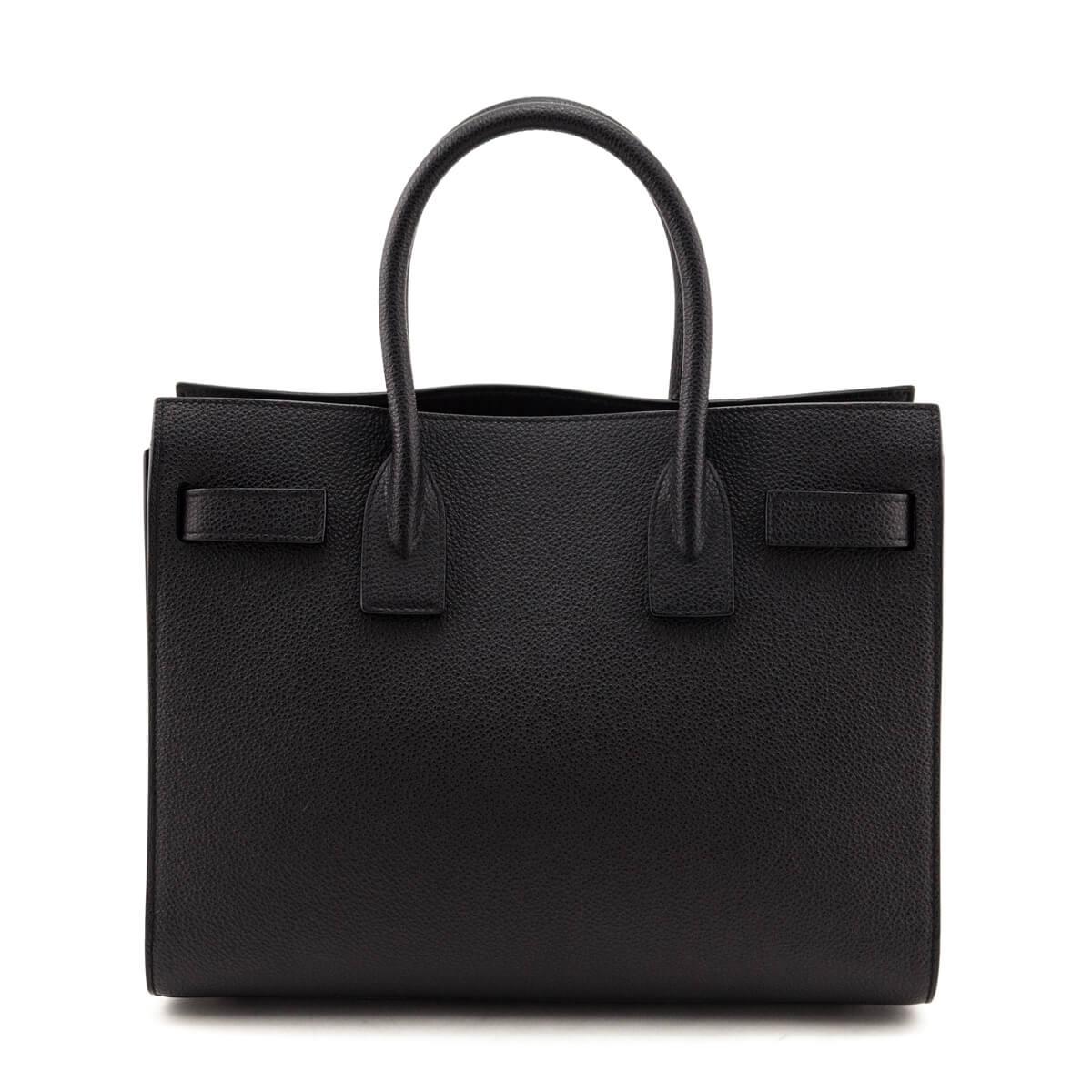 Women's Saint Laurent Black Grained Calfskin Sac de Jour Baby For Sale