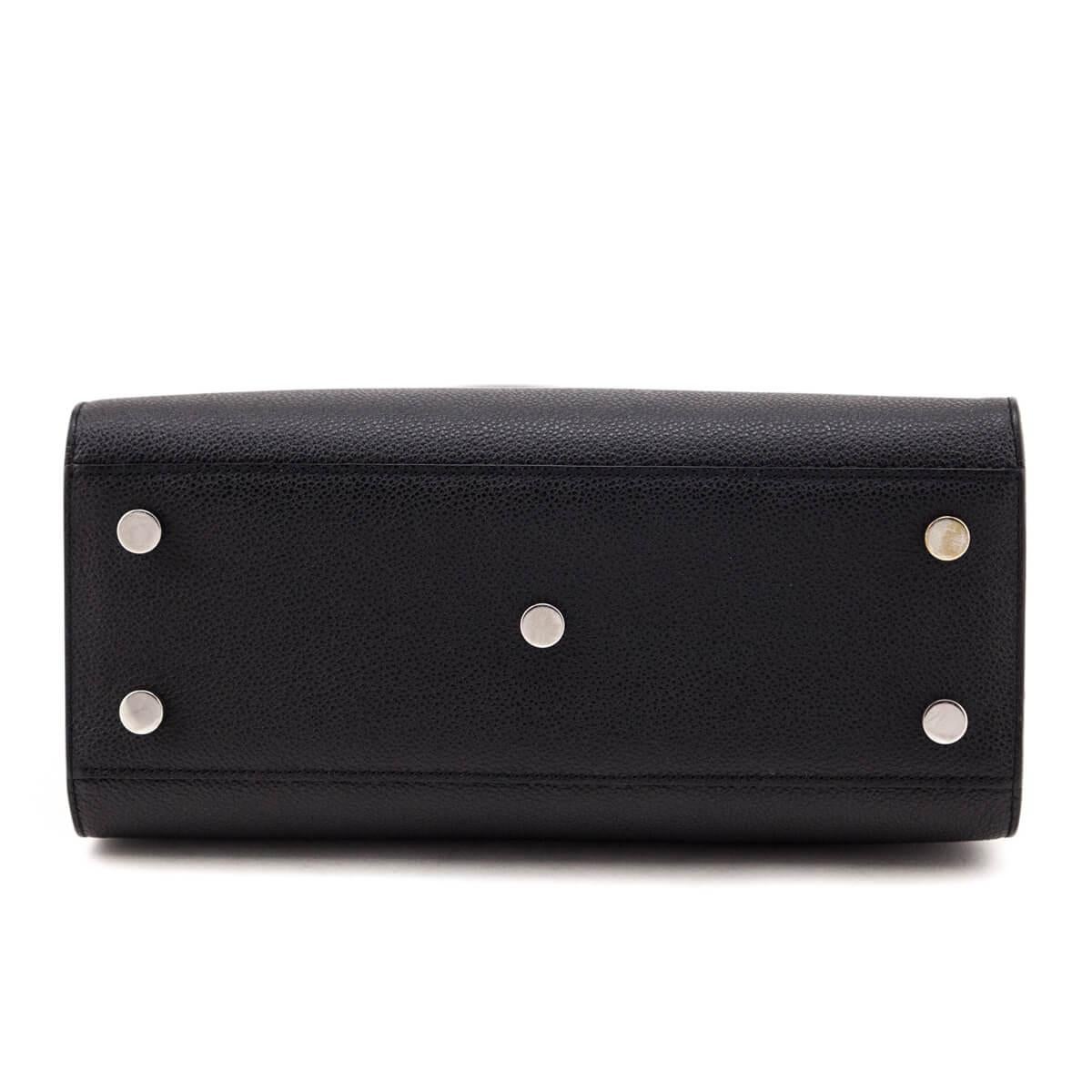 Saint Laurent Black Grained Calfskin Sac de Jour Baby For Sale 1