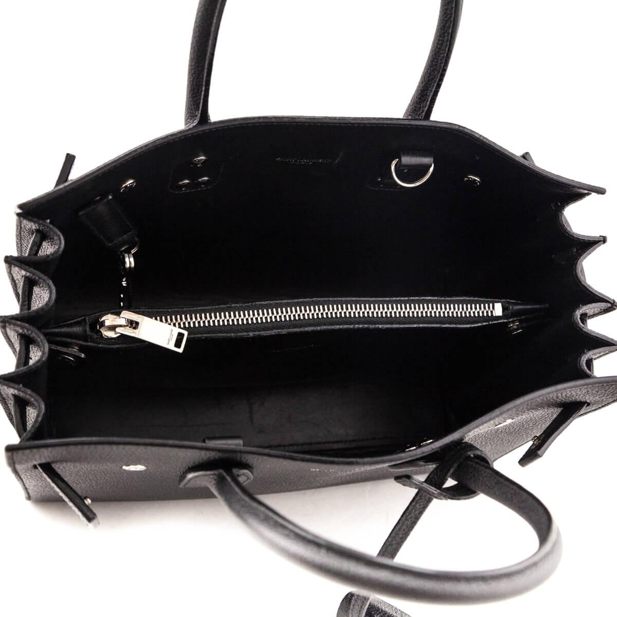 Saint Laurent Black Grained Calfskin Sac de Jour Baby For Sale 2