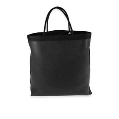 Saint Laurent Black Grained Leather Passamaneria Patti Tote