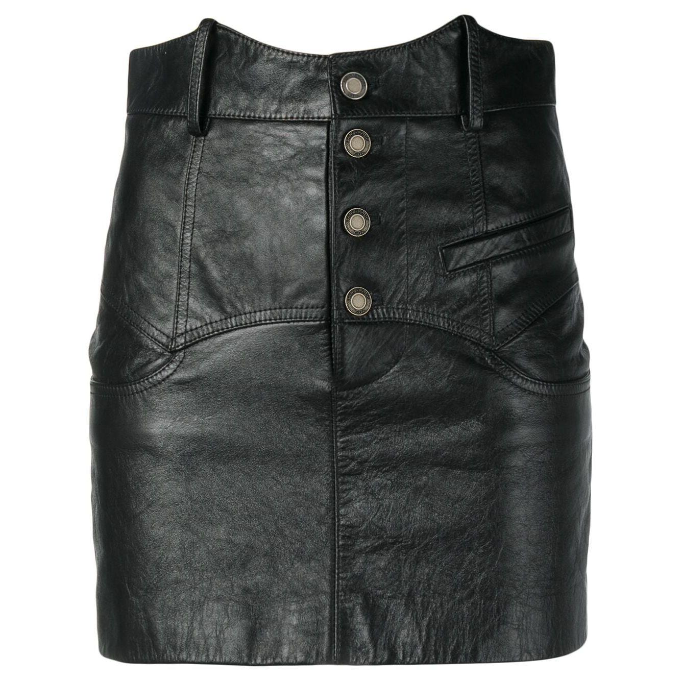 Saint Laurent Studded Leather Mini Skirt For Sale at 1stDibs | studded ...