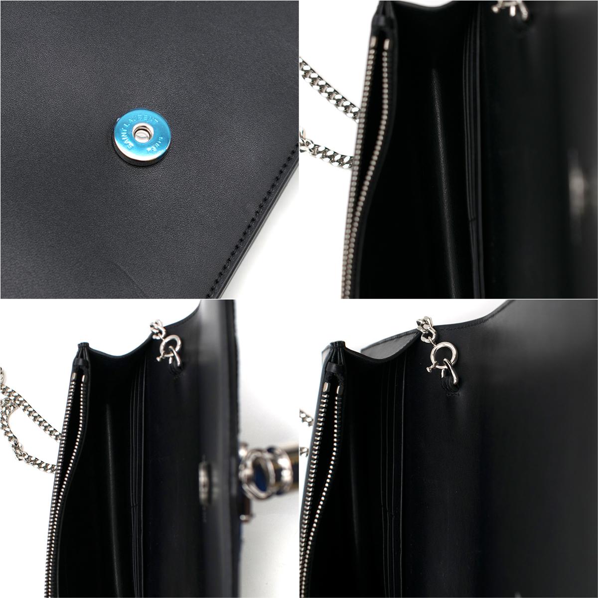 Saint Laurent Black Kate Love Tassel Monogram Bag 4