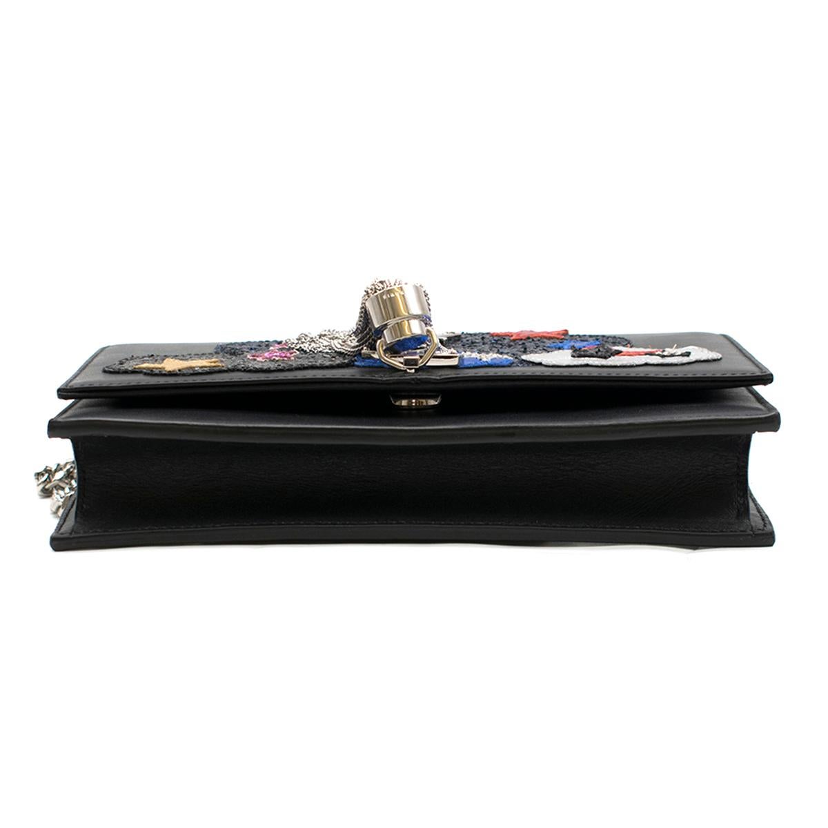 Saint Laurent Black Kate Love Tassel Monogram Bag In Excellent Condition In London, GB