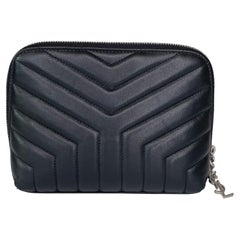 Saint Laurent Cosmetic Case Black Lambskin Matelasse 2018 (504665)