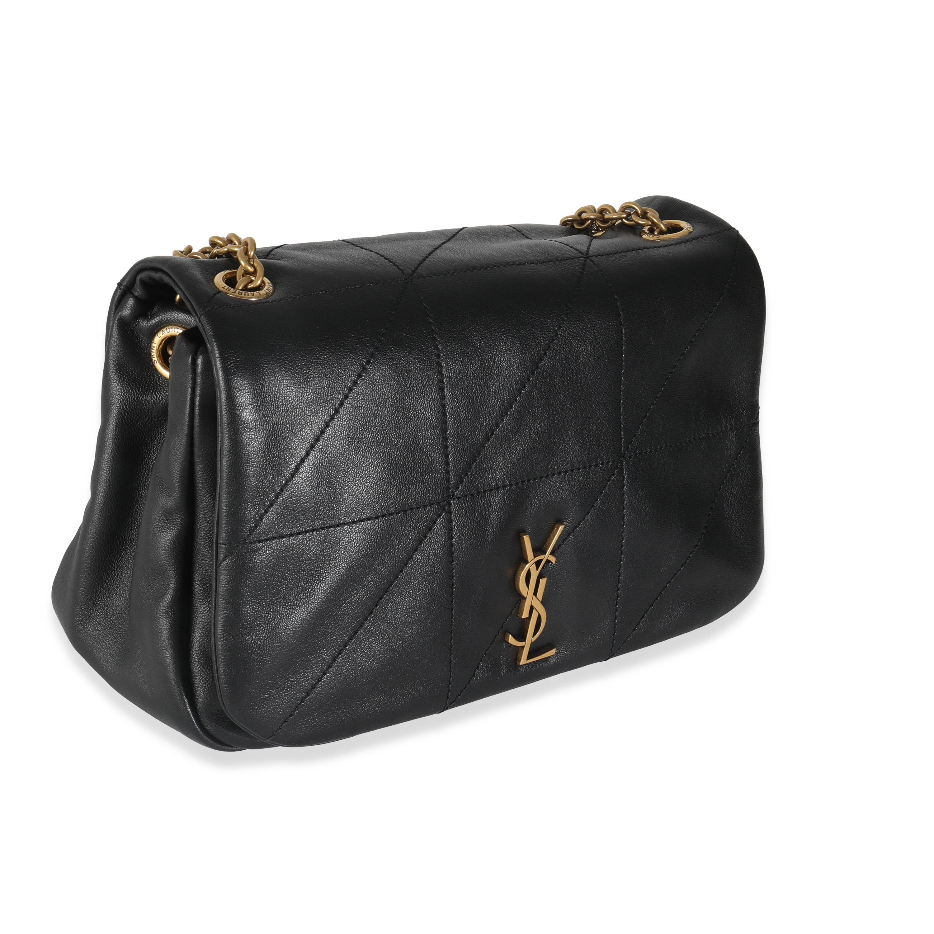 Listing Title: Saint Laurent Black Lambskin Matelasse Monogram Small Jamie 4.3
SKU: 144710
MSRP: 3000.00 USD
Condition: Pre-owned 
Handbag Condition: Pristine
Condition Comments: Item has no indication of wear.  Final sale.
Brand: Saint
