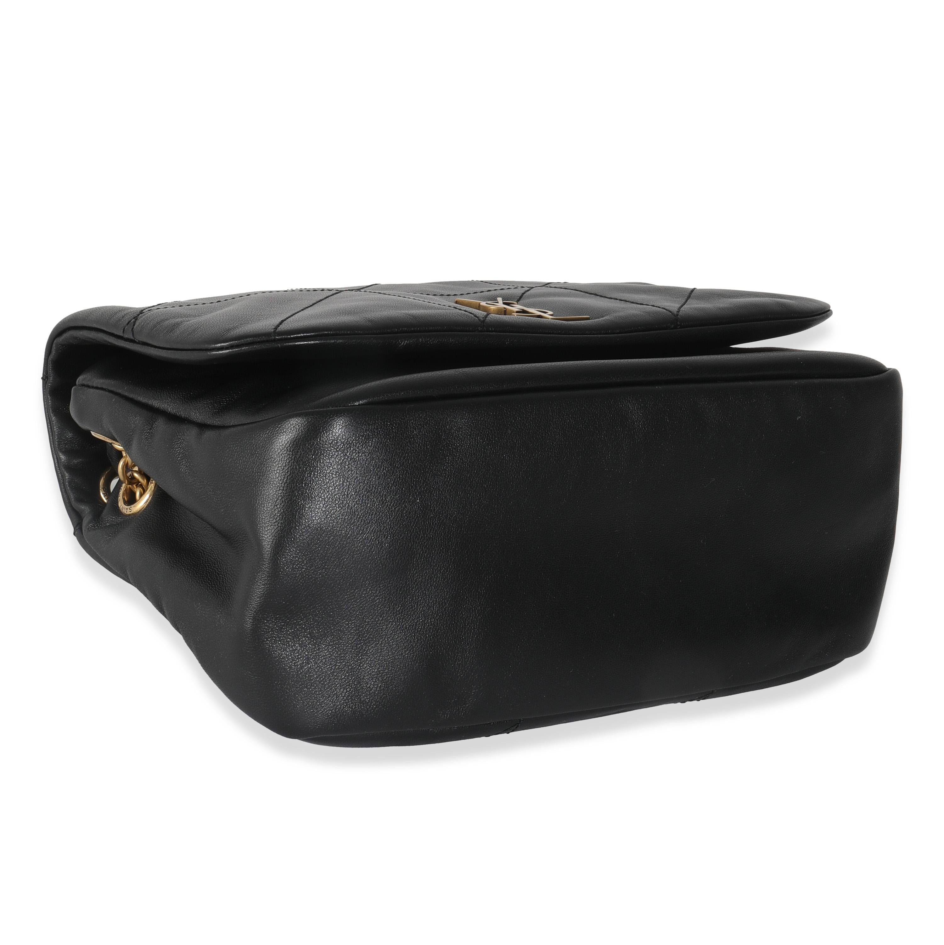 Saint Laurent Black Lambskin Matelasse Monogram Small Jamie 4.3 2
