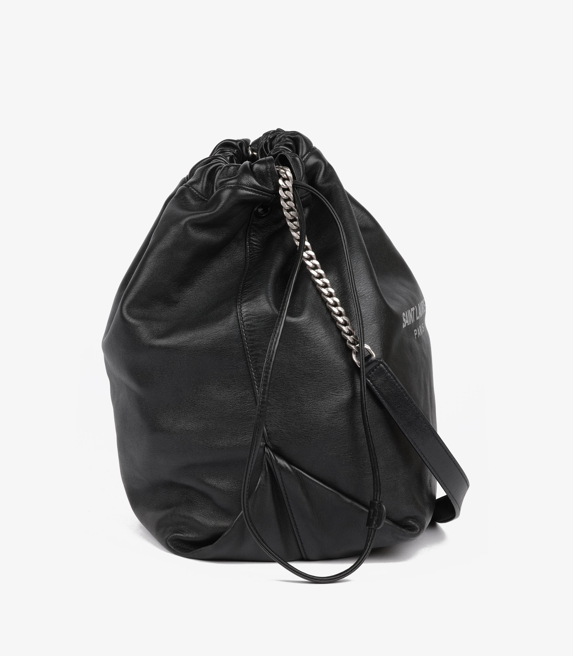 ysl black lambskin bag