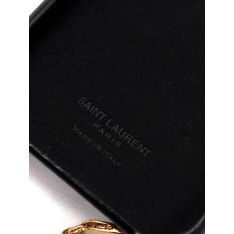 Saint Laurent Black Leather 11 Pro iPhone Crossbody case For Sale 3