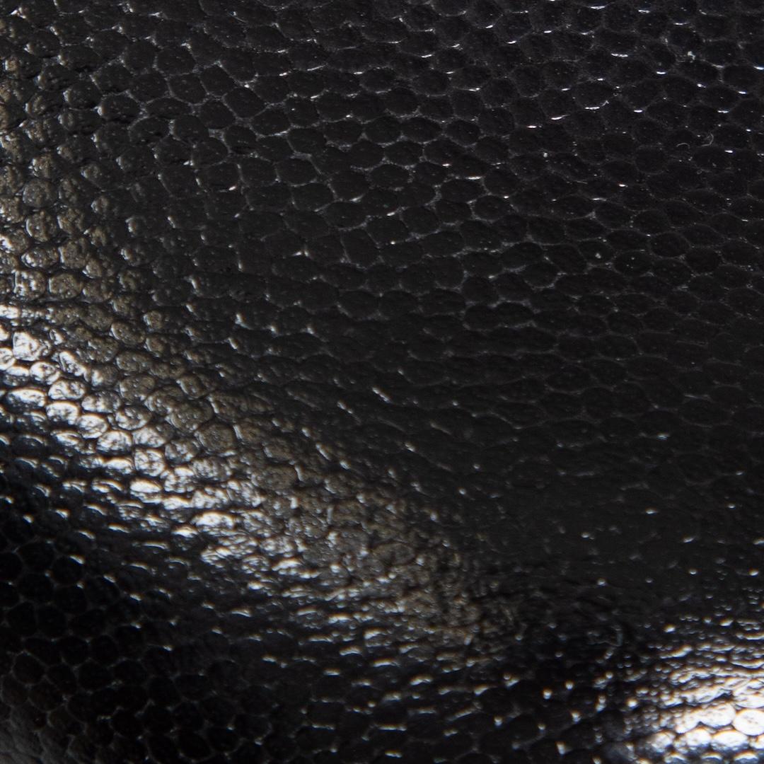 Donna Saint Laurent, pelle nera con plateau a mandorla, taglia IT 37 in vendita
