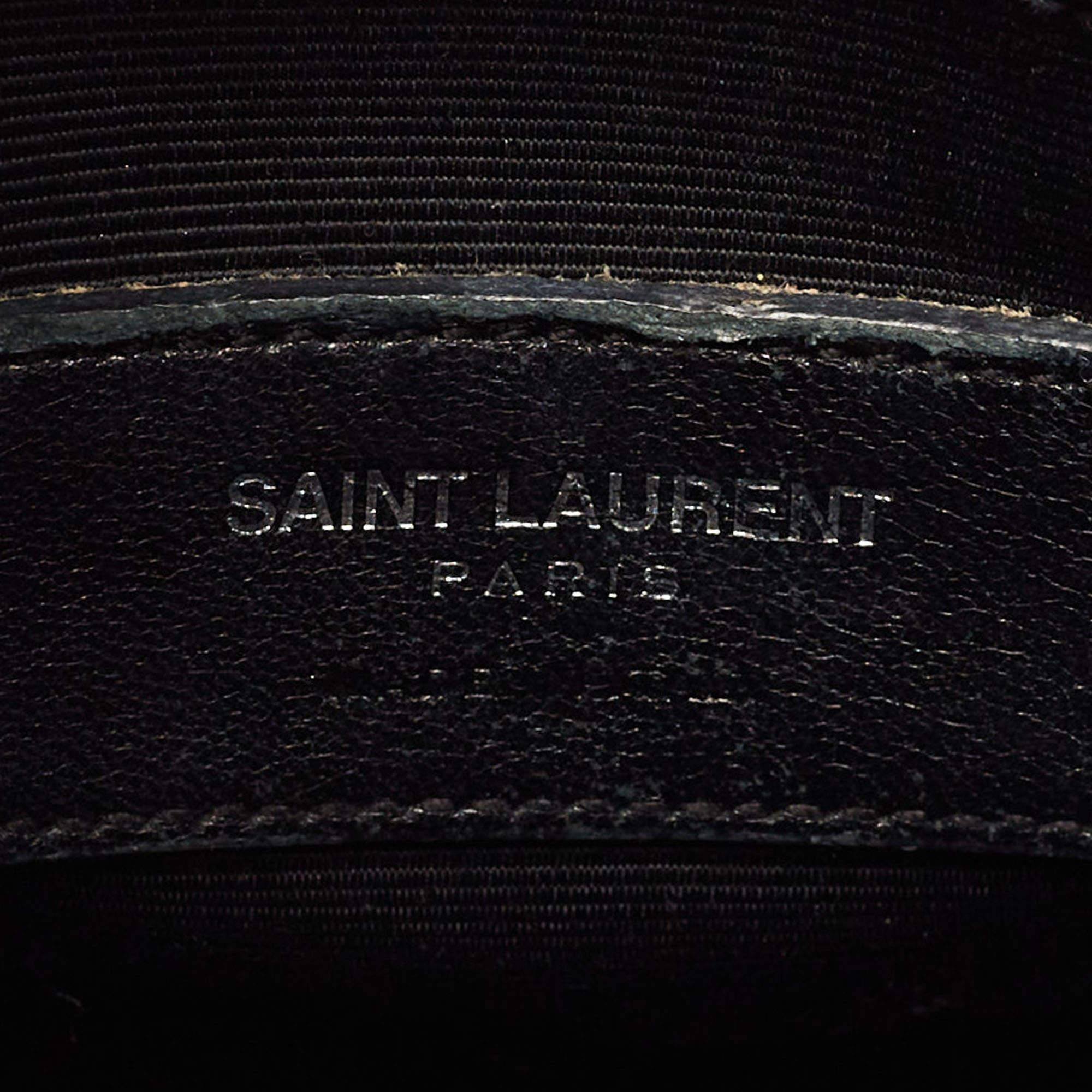 Saint Laurent Black Leather Baby Classic Sac De Jour Tote 10
