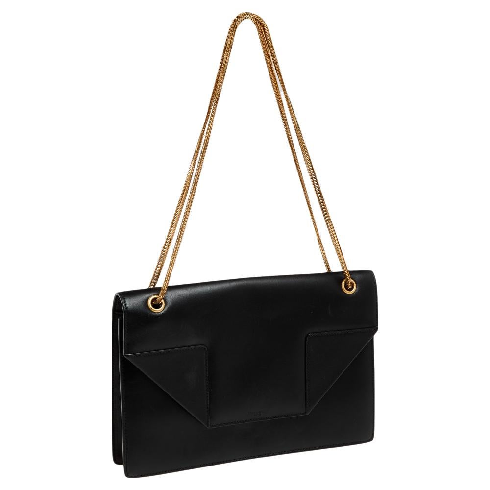 Saint Laurent Black Leather Betty Shoulder Bag 4