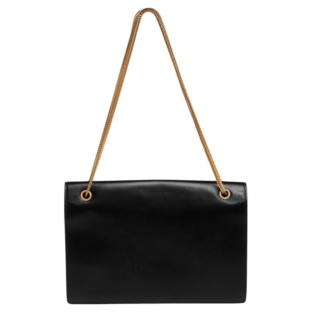 Saint Laurent Black Leather Betty Shoulder Bag 5