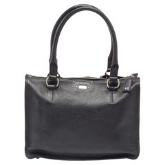 Saint Laurent Black Leather Classic Sac De Jour Tote