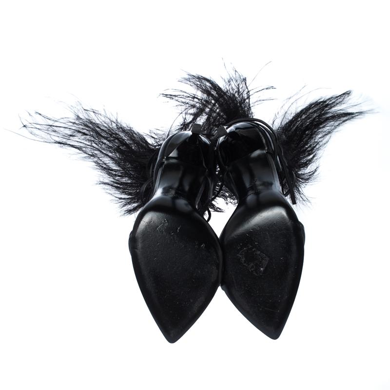 saint laurent feather heels