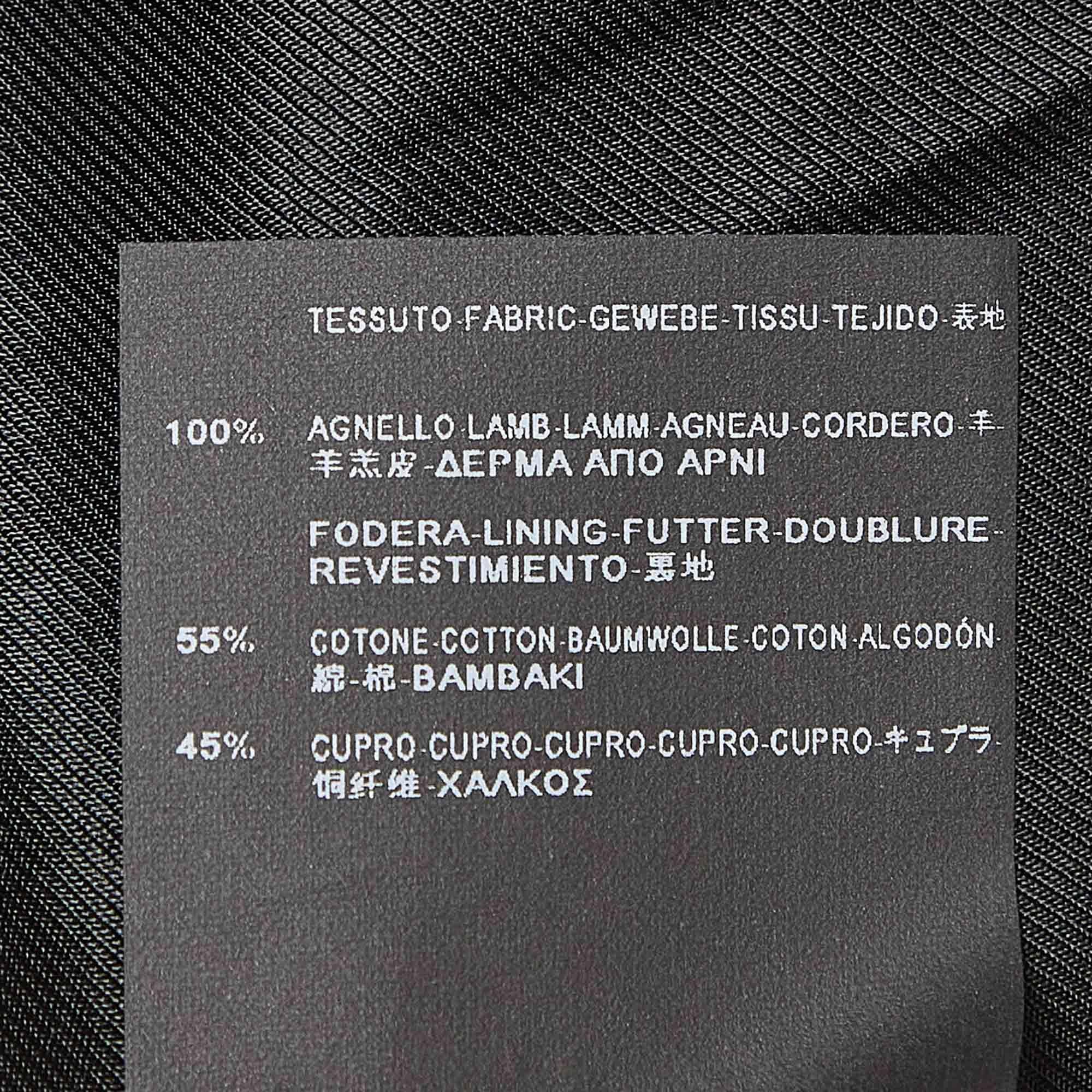 Women's Saint Laurent Black Leather Fringe Detail Vest M