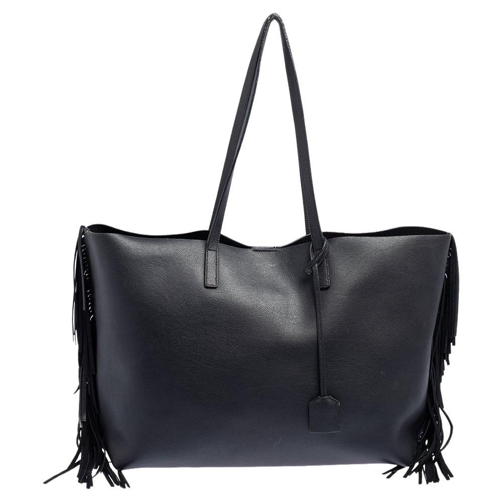 Saint Laurent Reversible East West Shopper Tote Studded Leather and ...