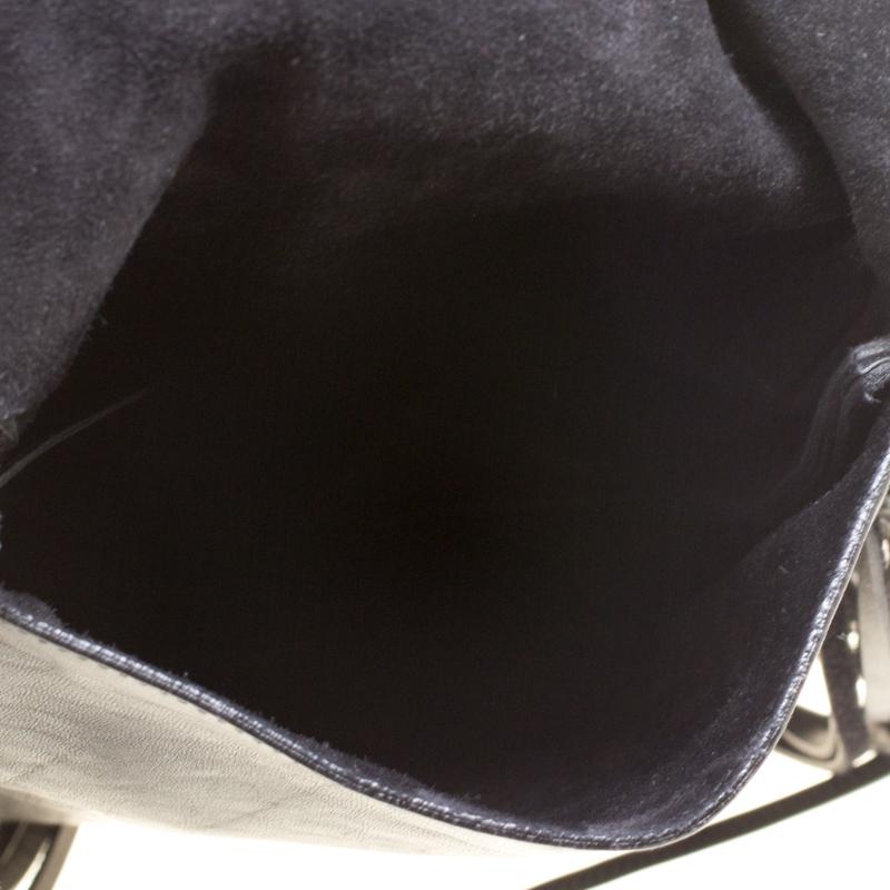 Saint Laurent Black Leather Fringed Anita Crossbody Bag 3