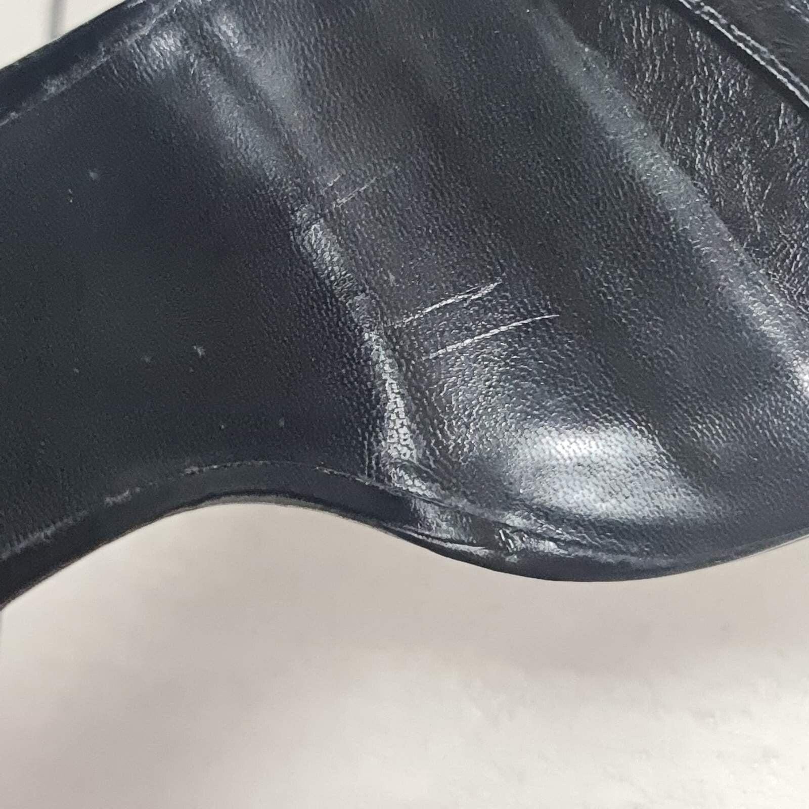 Saint Laurent Schwarze Leder Sandaletten mit Absatz Sz.38.5 im Angebot 4